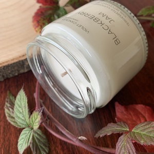 Szederlekvár illatgyertya  kézzel öntött repceviasz gyertya, Otthon & Életmód, Gyertya, illat, aroma, Gyertya, Gyertya-, mécseskészítés, MESKA