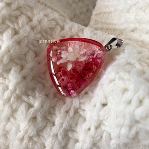 Kézzel készült epoxy gyanta nyaklánc valódi szárított virágokkal � romantikus, egyedi ékszer, Ékszer, Nyaklánc, Medál, Ékszerkészítés, Mindenmás, MESKA