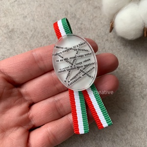Nemzeti Dalos kokárda kitűző - ékszer - kitűző és bross - Meska.hu