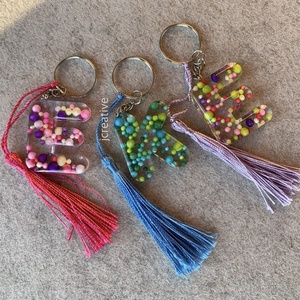 Színes cukorka hatású betű kulcstartók - táska & tok - kulcstartó & táskadísz - kulcstartó - Meska.hu