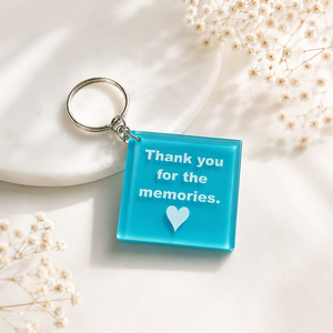 �Thank you for the memories türkiz kulcstartó � Köszönöm az emlékeket egyedi ajándék - táska & tok - kulcstartó & táskadísz - kulcstartó - Meska.hu