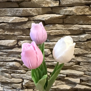 Szálas szójaviasz tulipán, Otthon & Életmód, Virágdekoráció, Virágok, Szálas virág, Gyertya-, mécseskészítés, MESKA