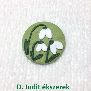 Hóvirág kitűző - Meska.hu