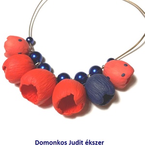 Tulipánok nyaklánc - ékszer - nyaklánc - statement nyaklánc - Meska.hu