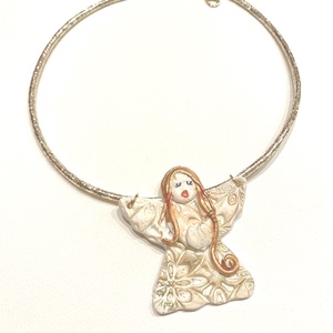 Angyalkám, Ékszer, Nyaklánc, Statement nyaklánc, Ékszerkészítés, Kerámia, MESKA