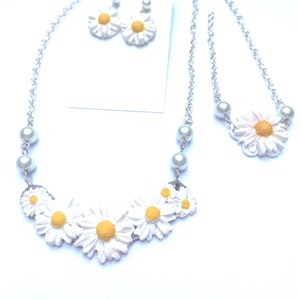 Százszorszép ékszerszett - Meska.hu