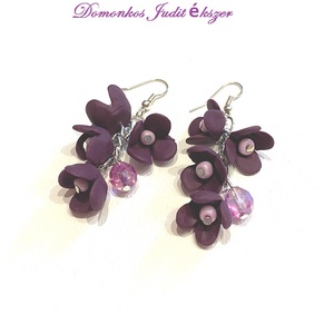 Virágfűzér, Ékszer, Fülbevaló, Lógó fülbevaló, Ékszerkészítés, MESKA