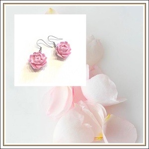 Bazsarózsa - ékszer - fülbevaló - lógó fülbevaló - Meska.hu