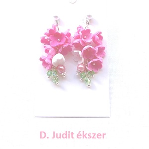 Rózsaszín virágfürt - Meska.hu