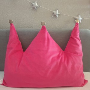 Korona párna - pink, Otthon & Életmód, Babaszoba, gyerekszoba, Gyerek díszpárna, , MESKA