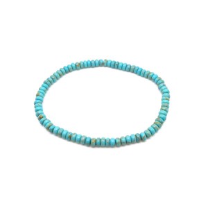 Magnezit szin kék korong karkötő 4x2,5mm, Ékszer, Karkötő, Ásványkarkötő, , MESKA