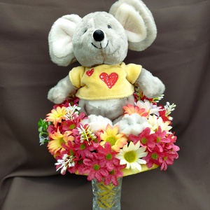 Saját készítésű egyedi egeres ballagási csokor, örök csokor - Meska.hu