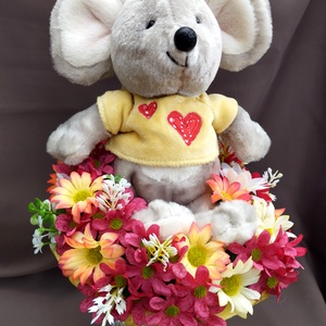 Saját készítésű egyedi egeres ballagási csokor, örök csokor - otthon & életmód - dekoráció - virágdísz és tartó - csokor & virágdísz - Meska.hu