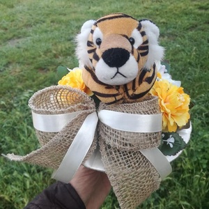 Saját készítésű egyedi tigrises óvodai ballagási csokor, örök csokor - otthon & életmód - dekoráció - virágdísz és tartó - csokor & virágdísz - Meska.hu