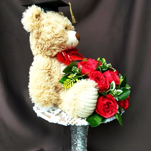  Óriás 30 cm-es macis Ballagási Csokor  - Meska.hu