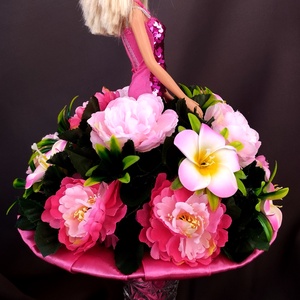 Barbie ballagási csokor, örök csokor - otthon & életmód - dekoráció - virágdísz és tartó - csokor & virágdísz - Meska.hu