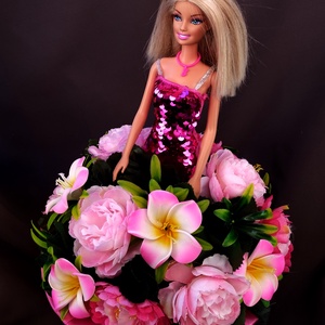 Barbie ballagási csokor, örök csokor - otthon & lakás - dekoráció - virágdísz és tartó - csokor & virágdísz - Meska.hu