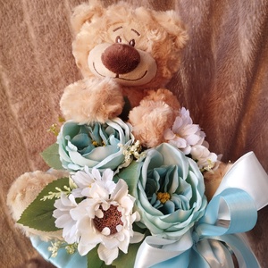 Egyedi macis ballagási csokor - Meska.hu