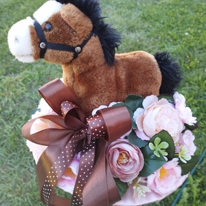 Egyedi lovas ballagási csokor - otthon & életmód - dekoráció - virágdísz és tartó - csokor & virágdísz - Meska.hu