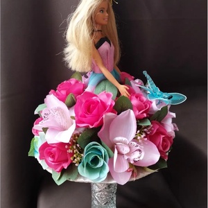 Egyedi Ovis Eredeti Mattel Barbie  ballagási csokor - otthon & életmód - dekoráció - virágdísz és tartó - csokor & virágdísz - Meska.hu