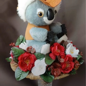 Egyedi koalás ovis ballagási csokor örök csokor - otthon & életmód - virágdekoráció - virágok - virágcsokor - Meska.hu