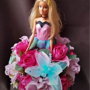 Egyedi Eredeti Mattel Barbie ballagási csokor - otthon & életmód - virágdekoráció - virágok - virágcsokor - Meska.hu