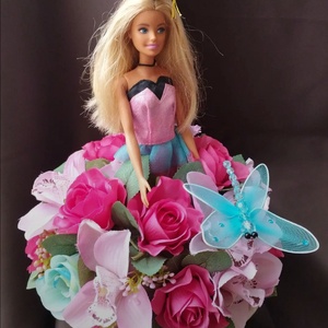 Egyedi Eredeti Mattel Barbie ballagási csokor - otthon & életmód - virágdekoráció - virágok - virágcsokor - Meska.hu