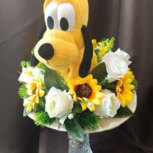 Egyedi Disney pluto ballagási csokor örök csokor - otthon & életmód - virágdekoráció - virágok - virágcsokor - Meska.hu