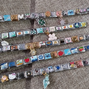 Ezüst Olasz Charms alapkarkötő - ékszer - karkötő - charm karkötő - Meska.hu