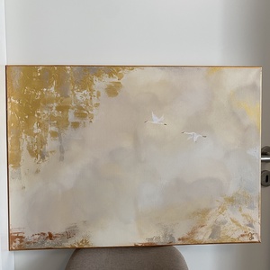 Golden Silence, Művészet, Festmény, Akril, Festészet, MESKA
