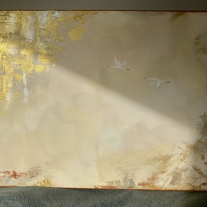 Golden Silence - művészet - festmény - akril - Meska.hu