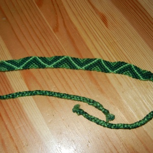 Kígyómintás szalag - ékszer - karkötő - fonott karkötő - Meska.hu