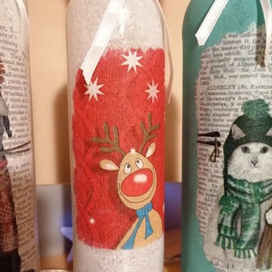 Festett boros üvegek  - otthon & életmód - konyhafelszerelés, tálalás - tálalás - boros poharak, szettek - Meska.hu