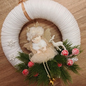 Karácsonyi ajtódísz - karácsony - adventi díszek - adventi ajtódísz - Meska.hu