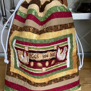 Péksütemény tároló, kenyeres zsák, Táska & Tok, Bevásárlás & Shopper táska, Kenyeres zsák, Varrás, Patchwork, foltvarrás, MESKA