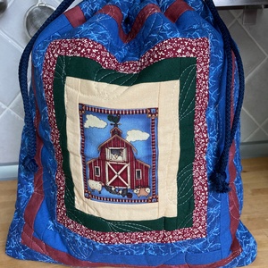 Pék áru tároló, kenyeres zsák, , Otthon & Életmód, Konyhafelszerelés, tálalás, Konyhai tárolás, Kenyértartó, Patchwork, foltvarrás, Varrás, MESKA