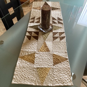 Karácsonyi asztali futó, Otthon & Életmód, Konyhafelszerelés, tálalás, Tálalás, Terítő, Patchwork, foltvarrás, MESKA