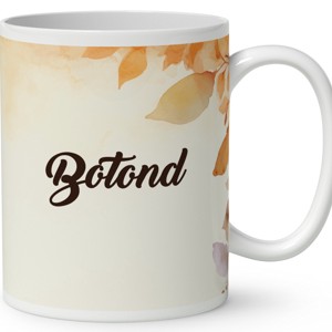 Névvel kérhető - Cuki őszi manó sünikével mintás bögre - otthon & életmód - konyhafelszerelés, tálalás - tálalás - bögre & csésze - Meska.hu