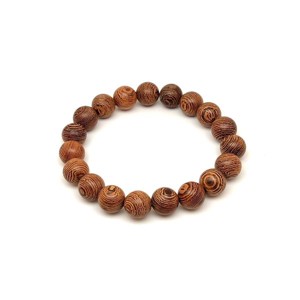 Wenge fa golyó karkötő 10 mm - Meska.hu