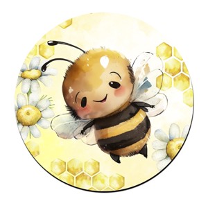 Mosolygós méhecske mintás bögre alátét, , , MESKA