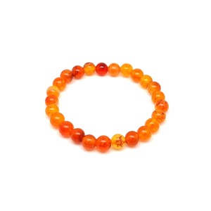 Narancs tűz achát golyós gyerek ásvány karkötő 6mm, Ékszer, Karkötő, Ásványkarkötő, , MESKA