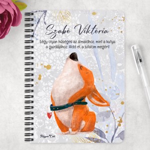 Személyre szabható - Cuki corgi kutyus mintás A5-ös füzet - otthon & életmód - papír, írószer - jegyzetfüzet & napló - Meska.hu