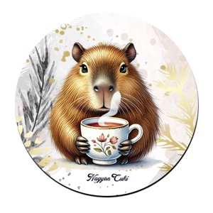 Kávézó capybara mintás pohár alátét, , , MESKA