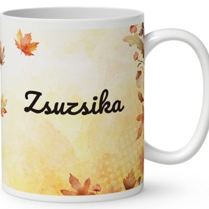 Névvel kérhető - Cuki őszi csodálkozó szarvas mintás bögre - otthon & életmód - konyhafelszerelés, tálalás - tálalás - bögre & csésze - Meska.hu