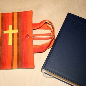 Biblia borító füllel  - otthon & életmód - papír, írószer - könyv- és füzetborító - Meska.hu
