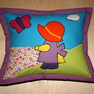 Díszpárna, Otthon & Életmód, Lakástextil, Párna & Párnahuzat, Varrás, Patchwork, foltvarrás, MESKA