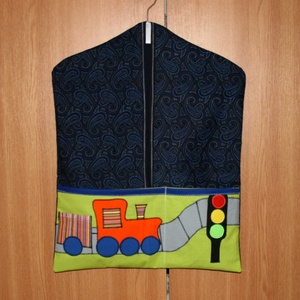 Mozdonyos ovis zsák RENDELHETÖ, Játék & Sport, Ovis felszerelés, Ovis zsák, Varrás, Patchwork, foltvarrás, MESKA