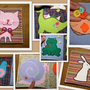 állatos textilkönyv -  - Meska.hu