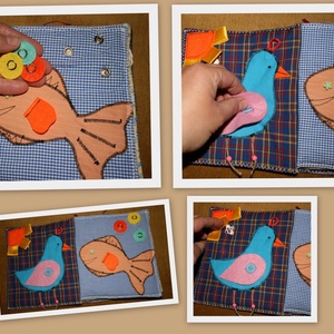 állatos textilkönyv -  - Meska.hu