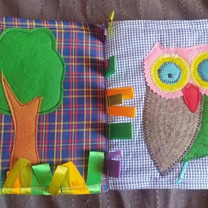  Méhecskés, állatos puha könyv     textil könyv    a babakönyv a baba első könyve  - játék & sport - textilkönyv & babakönyv - Meska.hu